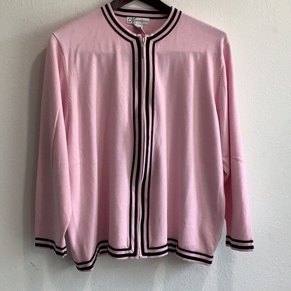 Dress barn woman zip up cardigan